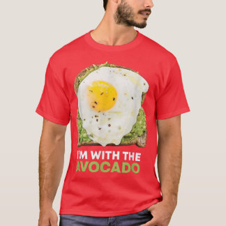 Avocado Egg Toast Im with the Avocado Vegan Hallow T-Shirt