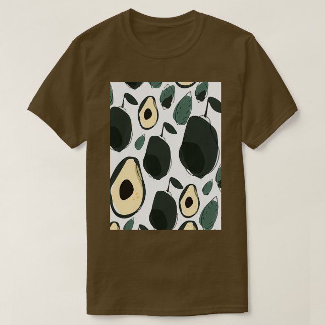 Avocado Exotic Tropic Beautiful T-Shirt (Design Front)