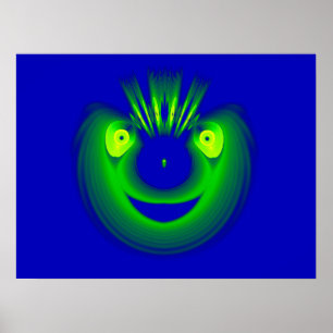 Avocado Face Poster