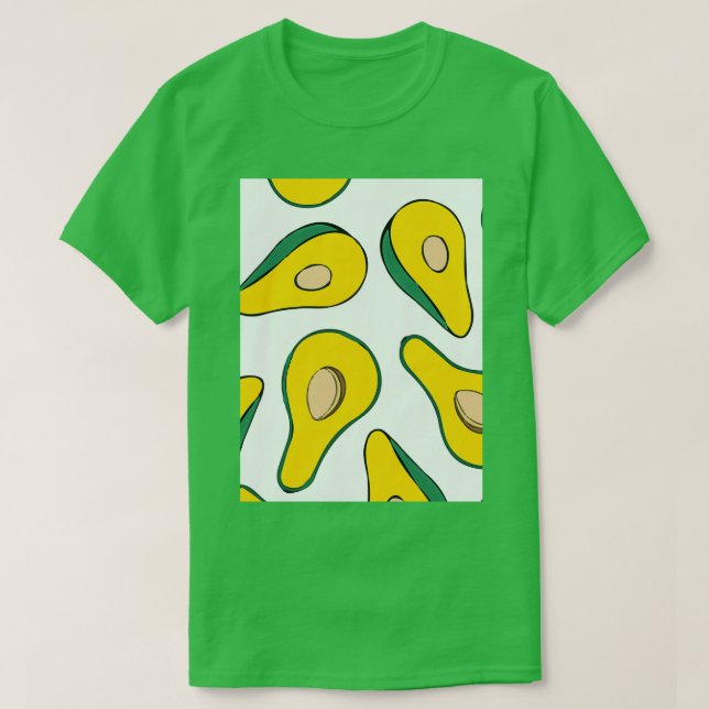Avocado Fashionable Summer Flavor Classic TShirt (Design Front)