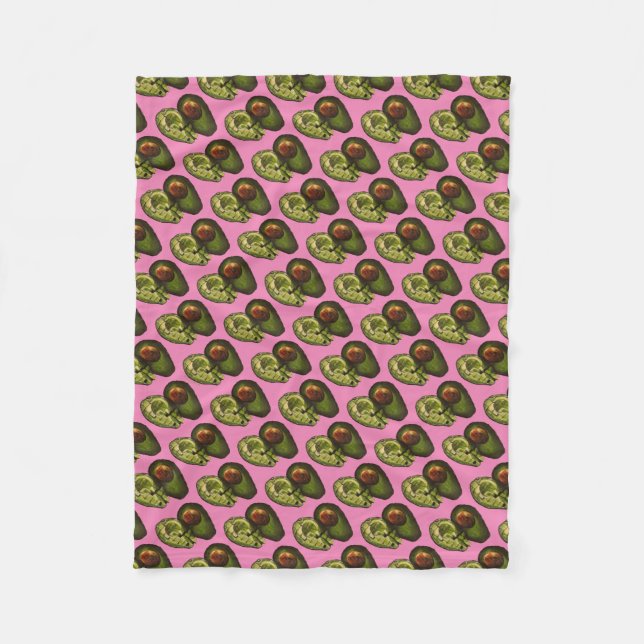 Avocado Fleece Blanket (Front)
