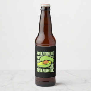 Avocado Fruit Food Beer Bottle Label