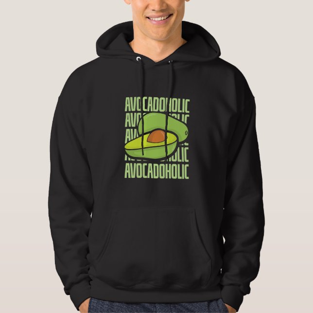 Avocado Fruit Food Hoodie (Front)