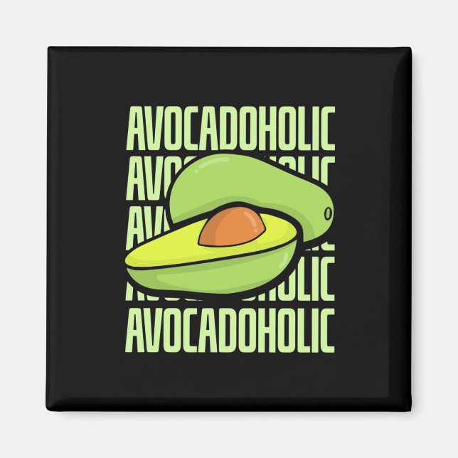 Avocado Fruit Food Magnet (Front)