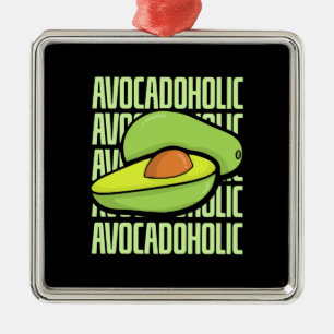 Avocado Fruit Food Metal Ornament