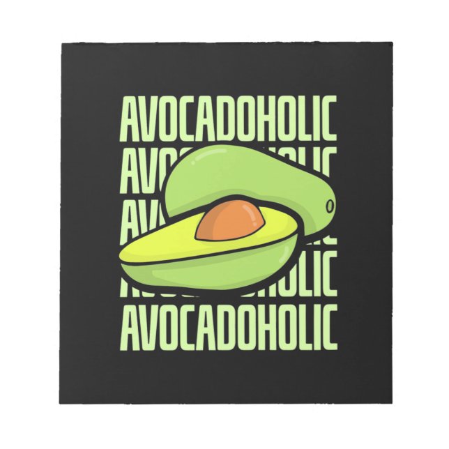 Avocado Fruit Food Notepad (Front)