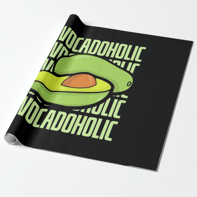 Avocado Fruit Food Wrapping Paper (Unrolled)