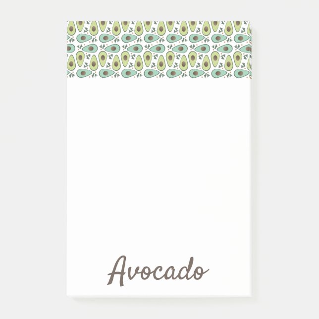Avocado Fruit Pattern  Post-it Notes (Front)