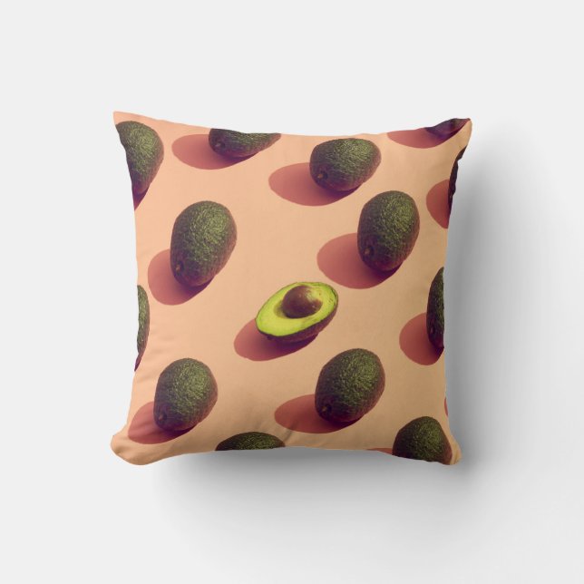 Avocado Fruit Potrait Cushion (Front)