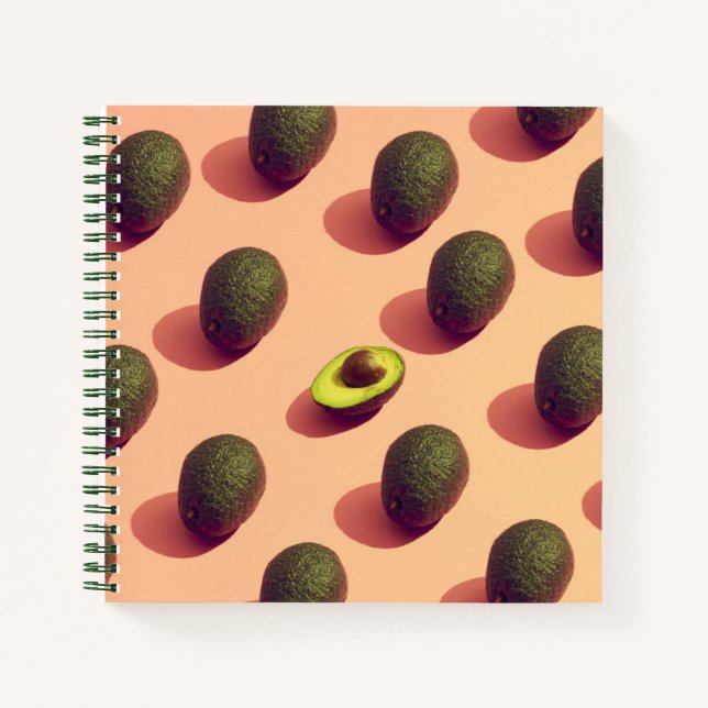 Avocado Fruit Potrait Notebook (Front)