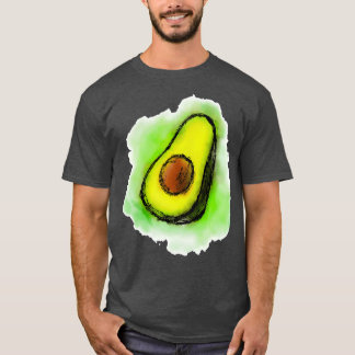 Avocado fruit watercolor watercolor T-Shirt