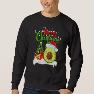 Avocado Fruit Xmas Decorations Santa Avocado Chri Sweatshirt