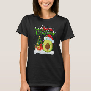 Avocado Fruit Xmas Decorations Santa Avocado Chri T-Shirt