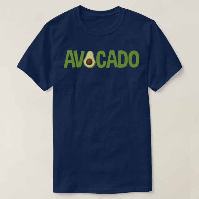 Avocado Fun Typography Saying Tee for Vegans (Design Front)