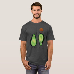 Avocado funny cheering handstand green pit T-Shirt