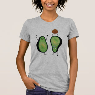 Avocado funny cheering handstand green pit T-Shirt