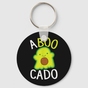 Avocado Ghost Halloween Funny Avocado Key Ring