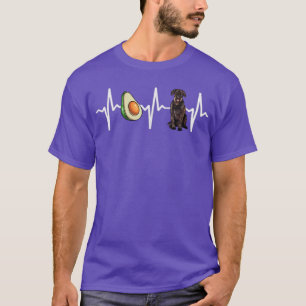 Avocado Giant Schnauzer Heartbeat Dog Lover T-Shirt
