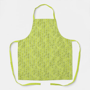 Avocado green and yellow dots apron