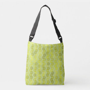 Avocado green and yellow dots crossbody bag