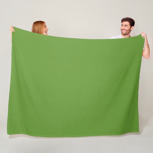 Avocado Green Fleece Blanket (In Situ)