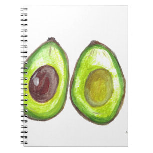 Avocado green fruit notebook