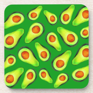 Avocado green health fruit foodie coaster