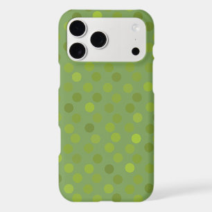 avocado green, moss green and cucumber polka dots