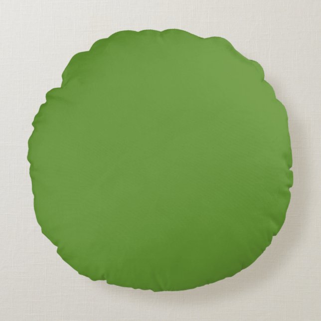 Avocado Green Round Cushion (Front)