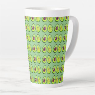 Avocado Green Vegan Foodie Vegeterian Foodie Latte Mug