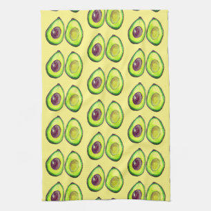 Avocado Green Vegan Foodie Vegeterian Foodie Tea Towel