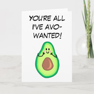Avocado Greetings Card