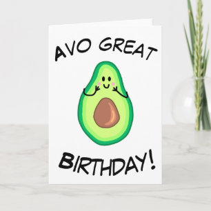 Avocado Greetings Card