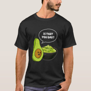 Avocado Guacamole Bro Funny Foodie Pun Cartoon T-Shirt