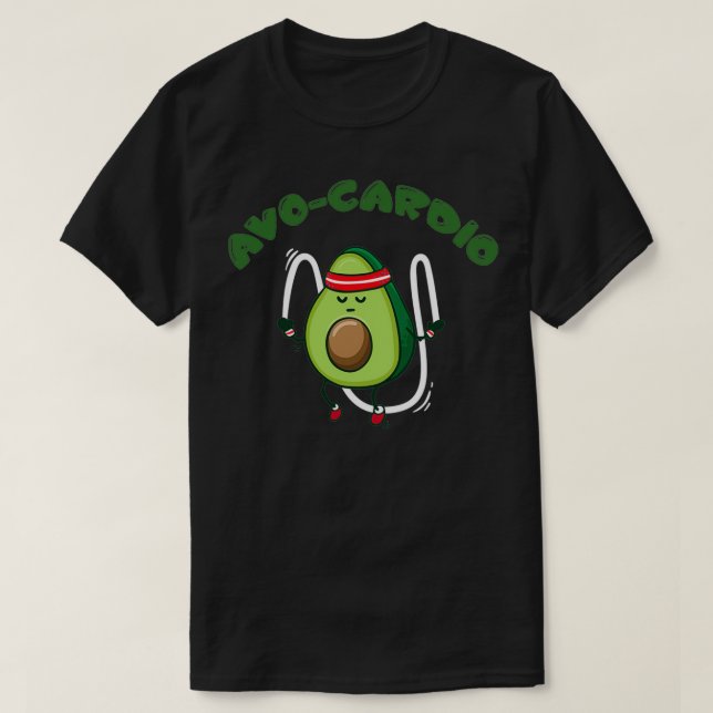 Avocado Guacamole Vegan Vegetarian Fruit Healthy 1 T-Shirt (Design Front)