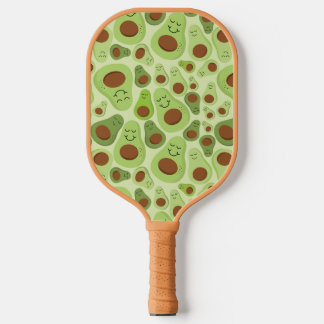 Avocado Happy Little Avos Hass Avocados Pattern Pickleball Paddle
