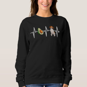 Avocado Harrier Heartbeat Dog Sweatshirt