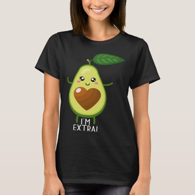 Avocado Healthy Fruit Guacamole Vegetarian Vegan 1 T-Shirt (Front)