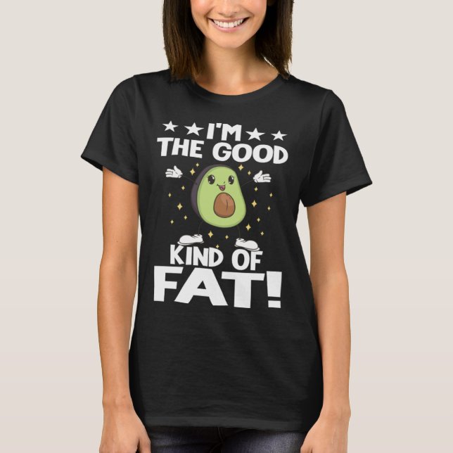 Avocado  Healthy Fruit Guacamole Vegetarian Vegan  T-Shirt (Front)
