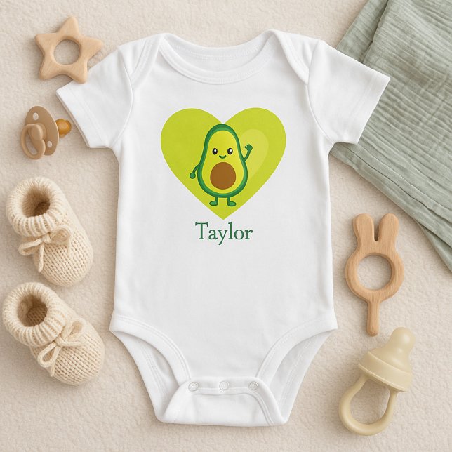 Avocado Heart Baby Bodysuit (Creator Uploaded)