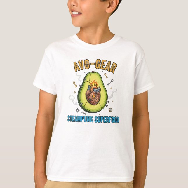 Avocado Heart Design for Sci-Fi Foodies T-Shirt (Front)