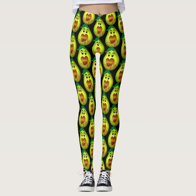 avocado heart friendly food leggings (Front)