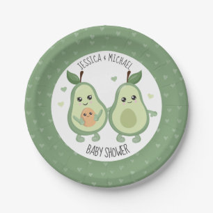Avocado Holy Guacamole Baby Shower Paper Plate