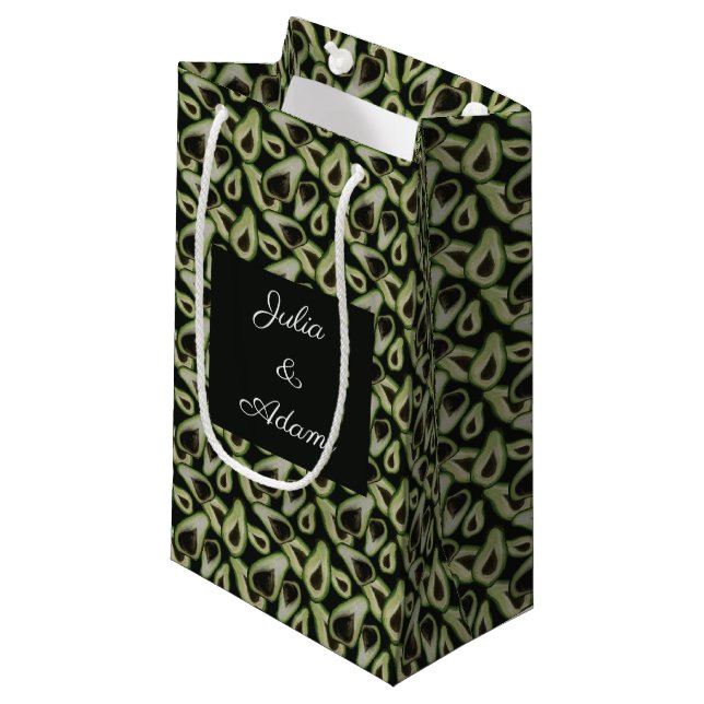 Avocado Hue Green Gift Bag (Front Angled)