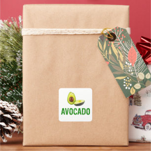 Avocado, I love avocado Square Sticker