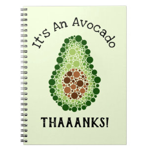 Avocado In Dots Notebook