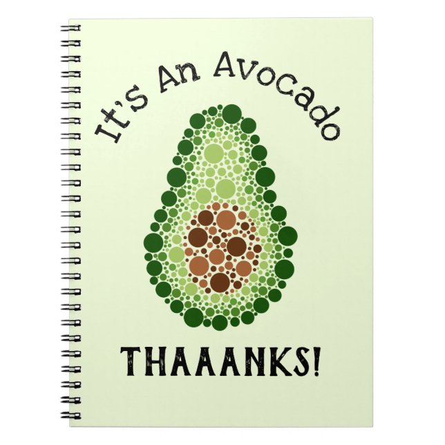 Avocado In Dots Notebook (Front)