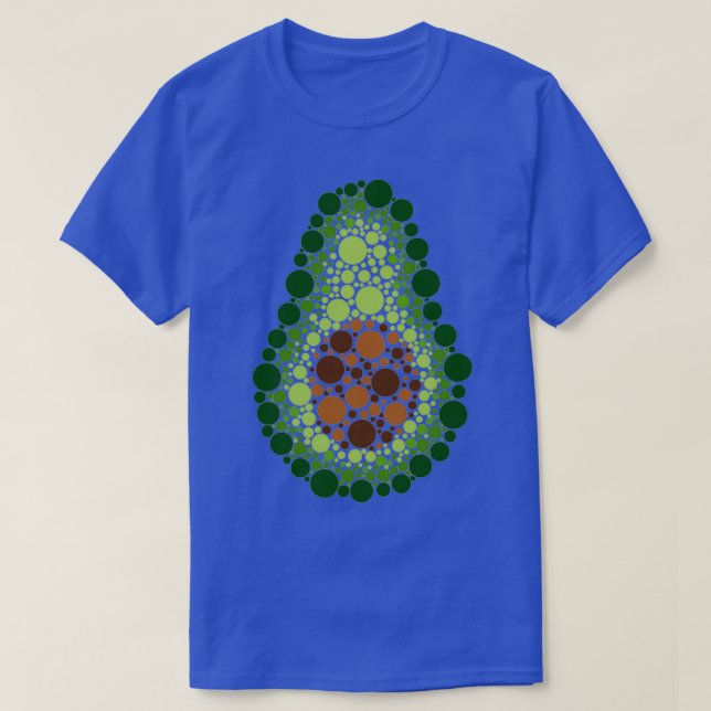 Avocado In Dots T-Shirt (Design Front)