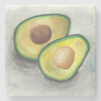 Avocado in Watercolor