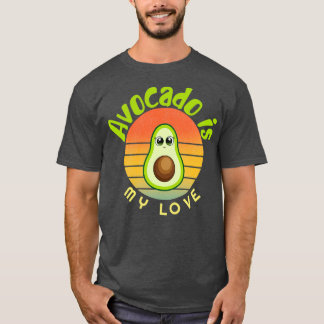 Avocado is my love Avocado Gift Vegan Vegetarian V T-Shirt